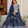 Ram 085 Navy Blue Color Fox Georgette Lehenga Choli with Embroidery Work. Grab it for ₹3049. Delivery 4-6 Working Days. Shop now. | Lehenga, Bollywood Lehenga, Creative Lehenga, Designer Lehenga, Embroidered Lehenga, Party Wear Lehenga