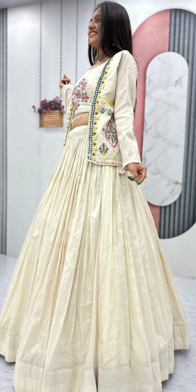 PC 522 Off White Tissue Simmer Lehenga Choli Perfect for Wedding, Party, Cultural Events, Diwali, Ganesh Chaturthi – . Exclusive Offer ₹3049. Deli | Jump Suits, Salwar suit, Designer Suits, Casual Suits, Creative suits, Palazzo Suits, Party Wear Suits, Patiala Suits, Straight Suits