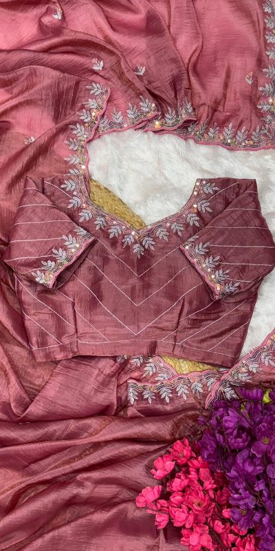 AC COCKTAIL Onion Gold Crush Saree Perfect for Wedding, Party, Engagement, Cultural Events, Pongal – . Available at ₹2149 only. Delivery 4-6 Working Day | Sarees, Bollywood Sarees, Creative Sarees, Designer Sarees, Embroidered Sarees, Ethnic Saree, Modern Digital sarees, Party Wear Sarees