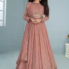 FC 9293 Peach Georgette Salwar Suit with Embroidery Work. Wedding, Party, Festive, Events, Now at just ₹2649. Delivery 4-6 Working Days. Shop now. | Jump Suits, Salwar suit, Designer Suits, Casual Suits, Creative suits, Palazzo Suits, Party Wear Suits, Patiala Suits, Straight Suits