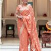 KPR 190 Peach Soft Lichi Silk Jacquard Work Saree with Designer Work Wedding, Party, Festive, Events, Deal ₹1399. Delivery 4-6 Working Days. Shop now. | Sarees, Bollywood Sarees, Creative Sarees, Designer Sarees, Embroidered Sarees, Ethnic Saree, Modern Digital sarees, Party Wear Sarees