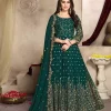  FC 94001 Peacock Green Color Georgette Multi Thread Zari Stich Anarkali Suit Wedding, Party, Festive events, etc. Expected Delivery  4-6 Working Days @2399/- | Anarkali Suits, Bollywood Anarkali, Creative-Anarkali, Designer Anarkali, Embroidered Anarkali, Party Wear Anarkali