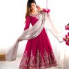 ZF 5008 Pink Georgette Gown with Embroidery Work. Wedding, Party, Festive, Events, Special Price ₹2049. Delivery 4-6 Working Days. Shop now. | Jump Suits, Salwar suit, Designer Suits, Casual Suits, Creative suits, Palazzo Suits, Party Wear Suits, Patiala Suits, Straight Suits