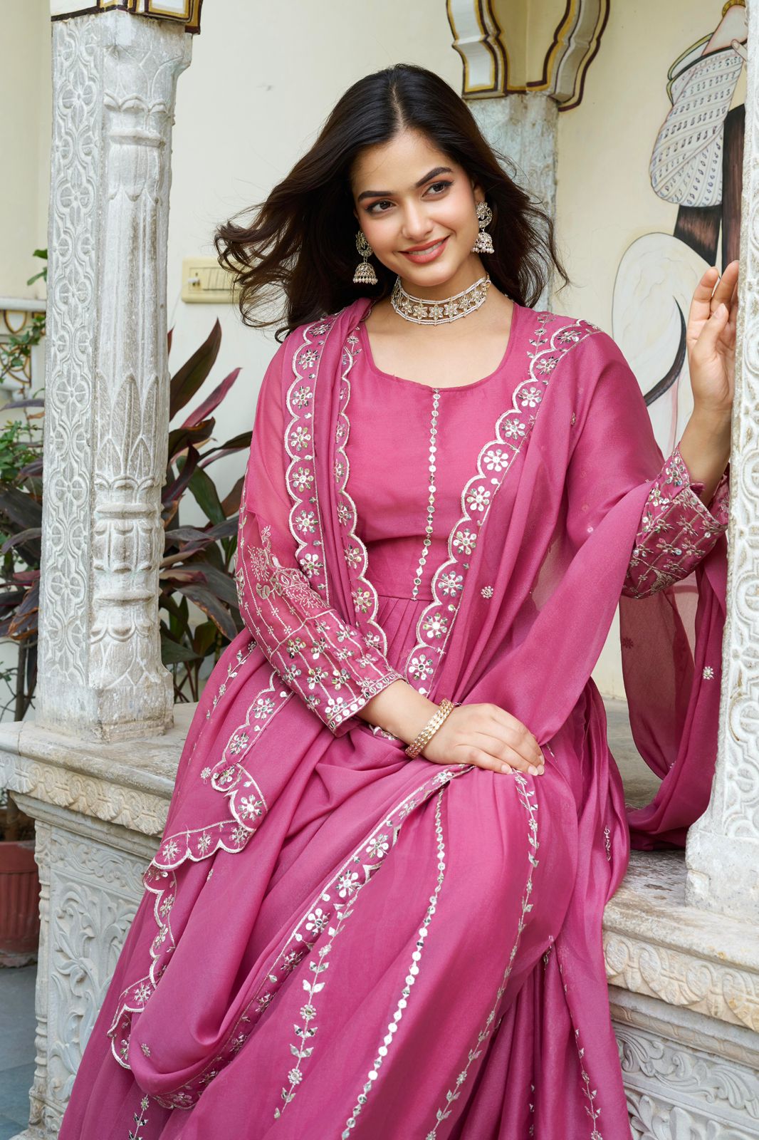 Ram 139 Pink Star Georgette Gown Perfect for Wedding, Party, Family Gatherings, Haldi, Housewarming –. Grab it for ₹1949. Delivery 4-6 Working | Jump Suits, Salwar suit, Designer Suits, Casual Suits, Creative suits, Palazzo Suits, Party Wear Suits, Patiala Suits, Straight Suits