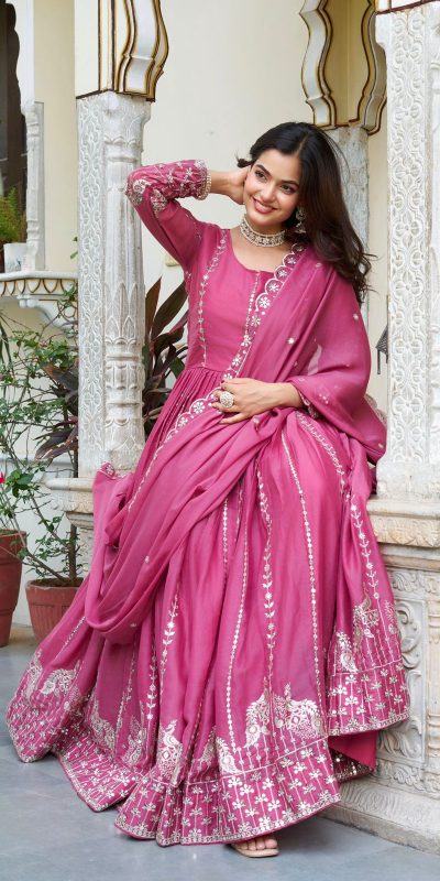 Ram 139 Pink Star Georgette Gown Perfect for Wedding, Party, Family Gatherings, Haldi, Housewarming –. Grab it for ₹1949. Delivery 4-6 Working | Jump Suits, Salwar suit, Designer Suits, Casual Suits, Creative suits, Palazzo Suits, Party Wear Suits, Patiala Suits, Straight Suits