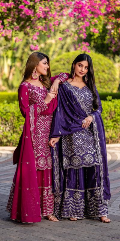 Ram 098 Purple Color Chinon Embroidery Work Salwar Suit in . Introductory Price ₹2549. Delivery 4-6 Working Days. Shop now. | Jump Suits, Salwar suit, Designer Suits, Casual Suits, Creative suits, Palazzo Suits, Party Wear Suits, Patiala Suits, Straight Suits