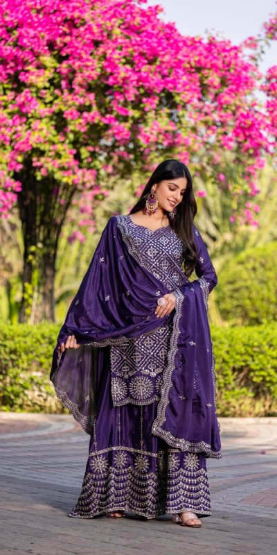 Ram 098 Purple Color Chinon Embroidery Work Salwar Suit in . Introductory Price ₹2549. Delivery 4-6 Working Days. Shop now. | Jump Suits, Salwar suit, Designer Suits, Casual Suits, Creative suits, Palazzo Suits, Party Wear Suits, Patiala Suits, Straight Suits