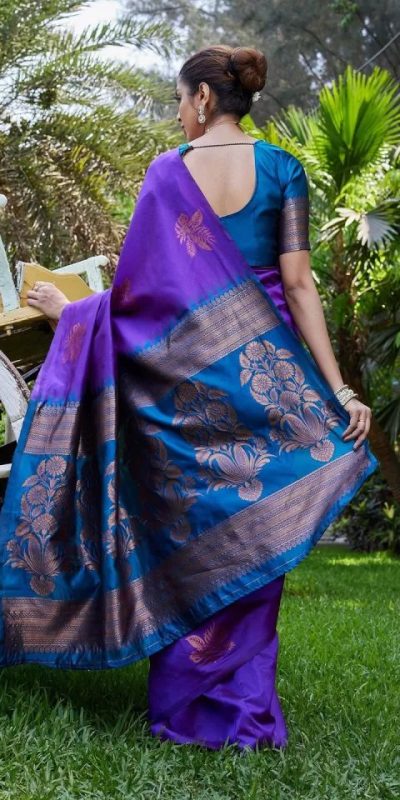 KPR 257 Purple Soft Lichi Silk Saree with Lace Work & Lace Border. Now at just ₹1349. Delivery 4-6 Working Days. Shop now. | Sarees, Bollywood Sarees, Creative Sarees, Designer Sarees, Embroidered Sarees, Ethnic Saree, Modern Digital sarees, Party Wear Sarees