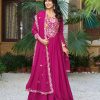 Ram 105 Rani Pink Star Georgette Gown with Embroidery Work & Thread Embroidery. Get it for ₹2049. Delivery 4-6 Working Days. Shop now. | Jump Suits, Salwar suit, Designer Suits, Casual Suits, Creative suits, Palazzo Suits, Party Wear Suits, Patiala Suits, Straight Suits