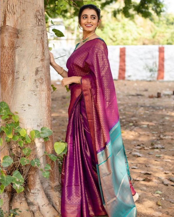 KPR 207 Wine Color Soft Lichi Silk Saree with Lace Work & Lace Border. Get it for ₹1299. Delivery 4-6 Working Days. Shop now. | Sarees, Bollywood Sarees, Creative Sarees, Designer Sarees, Embroidered Sarees, Ethnic Saree, Modern Digital sarees, Party Wear Sarees