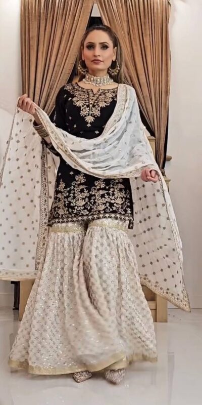 VLM 264 Black in Fox Georgette Embroidery Work & Lace Work Salwar Suit . Best Price ₹2399. Delivery 4-6 Working Days. Shop now. | Jump Suits, Tops & Bottoms, Track Suits, Trendy Wear, Salwar suit, Designer Suits, Casual Suits, Creative suits, Palazzo Suits, Party Wear Suits, Patiala Suits, Straight Suits