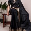YNF 7908 Black Mass Mello Saree with Zari Work. Wedding, Party, Festive, Events Introductory Price ₹1449. Delivery 4-6 Working Days. Shop now. | Sarees, Bollywood Sarees, Creative Sarees, Designer Sarees, Embroidered Sarees, Ethnic Saree, Modern Digital sarees, Party Wear Sarees