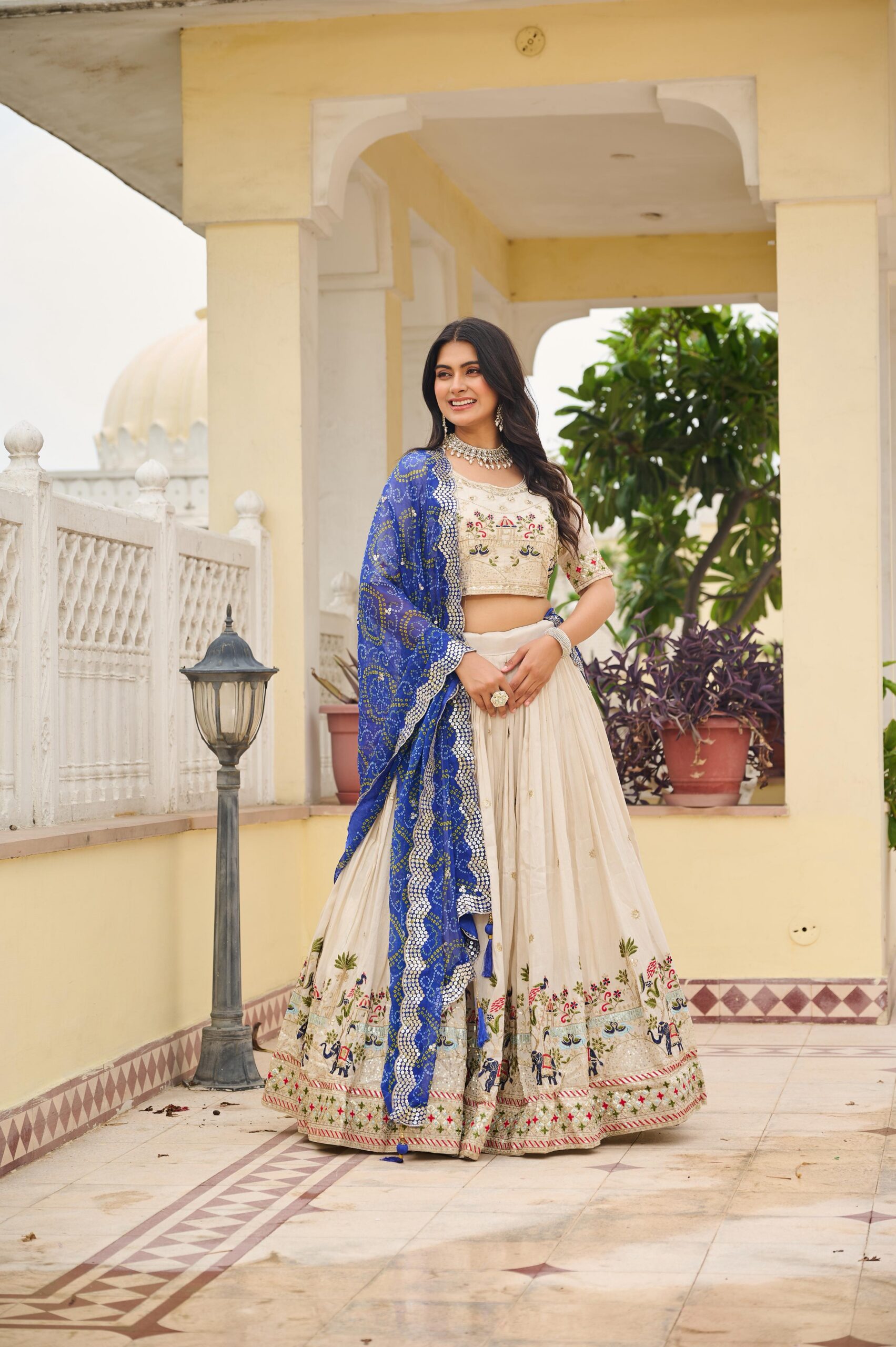 Ram 143 Blue in Color Tissue Silk Embroidery Work Lehenga Choli . Now at just ₹3249. Delivery 4-6 Working Days. Shop now. | Lehenga, Bollywood Lehenga, Creative Lehenga, Designer Lehenga, Embroidered Lehenga, Party Wear Lehenga