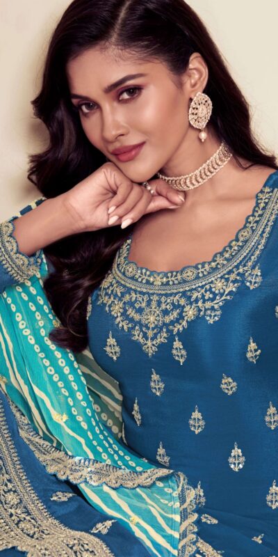 DS V 72961 Blue in Viscose Chinon Zari Work & Embroidery Work Salwar Suit . Special Price ₹2549. Delivery 4-6 Working Days. Shop now. | Jump Suits, Tops & Bottoms, Track Suits, Trendy Wear, Salwar suit, Designer Suits, Casual Suits, Creative suits, Palazzo Suits, Party Wear Suits, Patiala Suits, Straight Suits