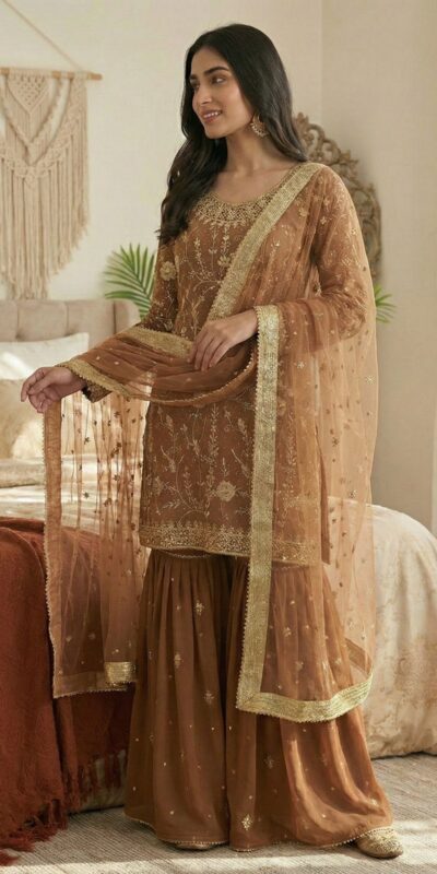 ZSR 3151 Chiku in Georgette Embroidery Work & Lace Work Salwar Suit With. Festive Deal ₹2149. Delivery 4-6 Working Days. Shop now. | Jump Suits, Tops & Bottoms, Track Suits, Trendy Wear, Salwar suit, Designer Suits, Casual Suits, Creative suits, Palazzo Suits, Party Wear Suits, Patiala Suits, Straight Suits