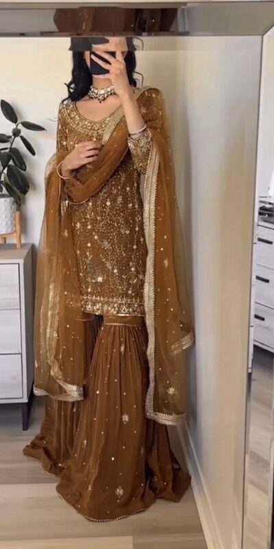 ZSR 3151 Chiku in Georgette Embroidery Work & Lace Work Salwar Suit With. Festive Deal ₹2149. Delivery 4-6 Working Days. Shop now. | Jump Suits, Tops & Bottoms, Track Suits, Trendy Wear, Salwar suit, Designer Suits, Casual Suits, Creative suits, Palazzo Suits, Party Wear Suits, Patiala Suits, Straight Suits