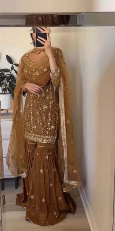 ZSR 3151 Chiku in Georgette Embroidery Work & Lace Work Salwar Suit With. Festive Deal ₹2149. Delivery 4-6 Working Days. Shop now. | Jump Suits, Tops & Bottoms, Track Suits, Trendy Wear, Salwar suit, Designer Suits, Casual Suits, Creative suits, Palazzo Suits, Party Wear Suits, Patiala Suits, Straight Suits