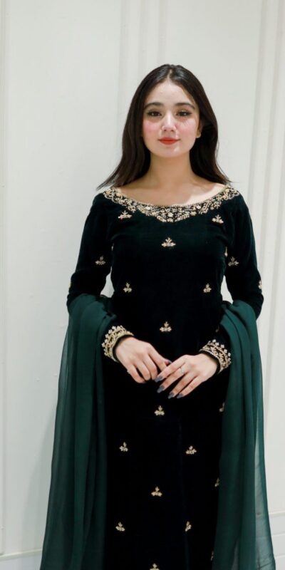 LG 2024 Green Velvet Salwar Suit with Lace Work & Embroidery Work. Festive Deal ₹1799. Delivery 4-6 Working Days. Shop now. | Jump Suits, Tops & Bottoms, Track Suits, Trendy Wear, Salwar suit, Designer Suits, Casual Suits, Creative suits, Palazzo Suits, Party Wear Suits, Patiala Suits, Straight Suits