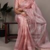 YNF 7402 Light Pink Color Poly Shimmer Saree with Embroidery Work. Wedding, Party, Festive Festive Deal ₹2499. Delivery 4-6 Working Days. Shop now. | Sarees, Bollywood Sarees, Creative Sarees, Designer Sarees, Embroidered Sarees, Ethnic Saree, Modern Digital sarees, Party Wear Sarees