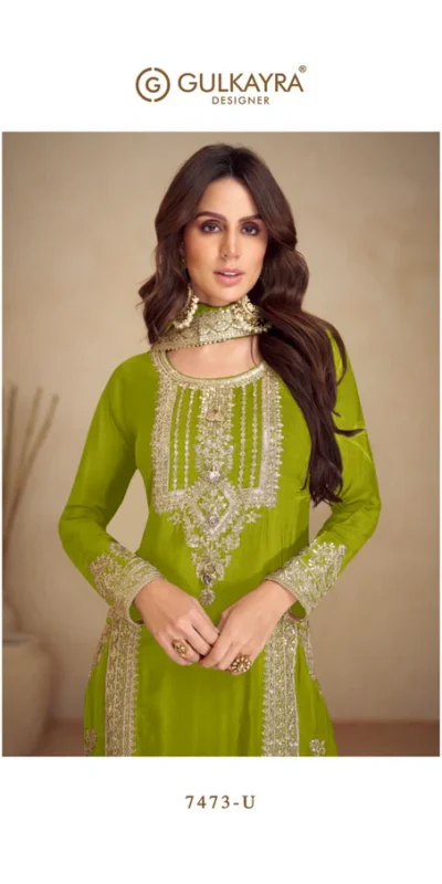 FC GULKAYRA 7473 Mahendi Chinon Salwar Suit Perfect for Wedding, Party, Durga Puja, Eid, Sangeet – . Grab it for ₹3199. Delivery 4-6 Working Days. | Jump Suits, Tops & Bottoms, Track Suits, Trendy Wear, Salwar suit, Designer Suits, Casual Suits, Creative suits, Palazzo Suits, Party Wear Suits, Patiala Suits, Straight Suits