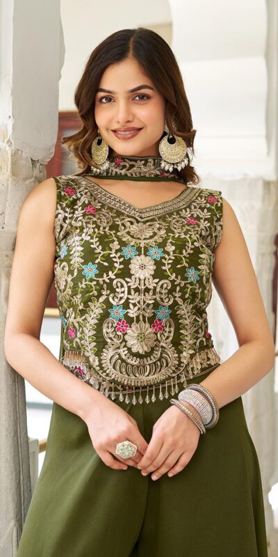 Ram 107 Mahendi in Color Star Georgette Embroidery Work Salwar Suit . Festive Deal ₹2099. Delivery 4-6 Working Days. Shop now. | Jump Suits, Salwar suit, Designer Suits, Casual Suits, Creative suits, Palazzo Suits, Party Wear Suits, Patiala Suits, Straight Suits