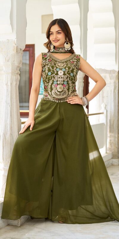 Ram 107 Mahendi in Color Star Georgette Embroidery Work Salwar Suit . Festive Deal ₹2099. Delivery 4-6 Working Days. Shop now. | Jump Suits, Salwar suit, Designer Suits, Casual Suits, Creative suits, Palazzo Suits, Party Wear Suits, Patiala Suits, Straight Suits