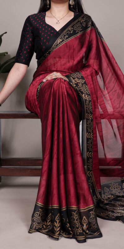 YNF 7103 Maroon Rangoli Silk Saree Perfect for Wedding, Party, Karwa Chauth, Makar Sankranti, Baisakhi – . Available at ₹1449 only. Delivery 4-6 Work | Sarees, Bollywood Sarees, Creative Sarees, Designer Sarees, Embroidered Sarees, Ethnic Saree, Modern Digital sarees, Party Wear Sarees