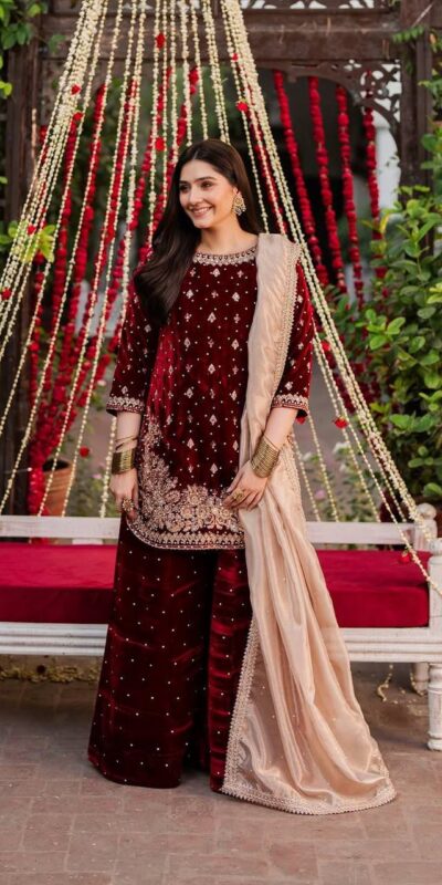 VLM 304 Maroon Viscos Velvet Salwar Suit Perfect for Wedding, Party, Festival Celebrations, Pooja, Ethnic Day – . Festive Deal ₹2399. Delivery 4-6 Wo | Jump Suits, Tops & Bottoms, Track Suits, Trendy Wear, Salwar suit, Designer Suits, Casual Suits, Creative suits, Palazzo Suits, Party Wear Suits, Patiala Suits, Straight Suits