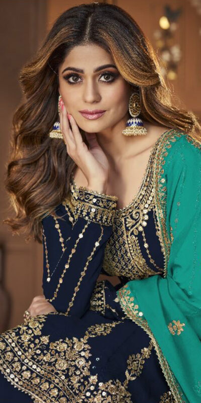 DS A 9125 Navy Blue Faux Georgette Salwar Suit with Embroidery Work. Special Price ₹2599. Delivery 4-6 Working Days. Shop now. | Jump Suits, Tops & Bottoms, Track Suits, Trendy Wear, Salwar suit, Designer Suits, Casual Suits, Creative suits, Palazzo Suits, Party Wear Suits, Patiala Suits, Straight Suits