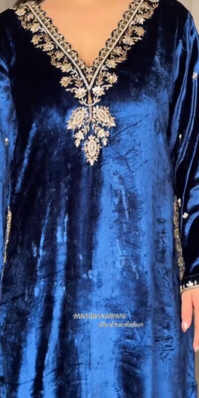 LG 2025 Navy Blue Velvet Salwar Suit with Embroidery Work & Lace Work. Exclusive Offer ₹1899. Delivery 4-6 Working Days. Shop now. | Jump Suits, Tops & Bottoms, Track Suits, Trendy Wear, Salwar suit, Designer Suits, Casual Suits, Creative suits, Palazzo Suits, Party Wear Suits, Patiala Suits, Straight Suits