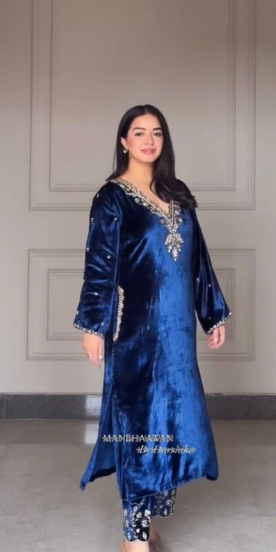 LG 2025 Navy Blue Velvet Salwar Suit with Embroidery Work & Lace Work. Exclusive Offer ₹1899. Delivery 4-6 Working Days. Shop now. | Jump Suits, Tops & Bottoms, Track Suits, Trendy Wear, Salwar suit, Designer Suits, Casual Suits, Creative suits, Palazzo Suits, Party Wear Suits, Patiala Suits, Straight Suits
