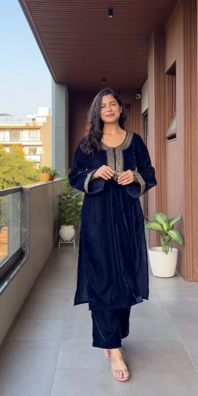 LG 2023 Navy Blue Velvet Salwar Suit with Embroidery Work. Wedding, Party, Festive, Events Get it for ₹2029. Delivery 4-6 Working Days. Shop now. | Jump Suits, Tops & Bottoms, Track Suits, Trendy Wear, Salwar suit, Designer Suits, Casual Suits, Creative suits, Palazzo Suits, Party Wear Suits, Patiala Suits, Straight Suits