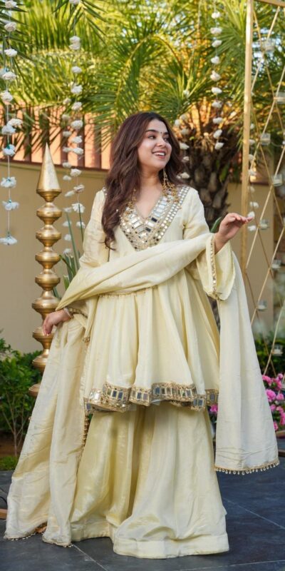 VLM 306 Off White Cosmos Silk Salwar Suit Perfect for Wedding, Party, Ethnic Day, Anniversary, Pooja – . Exclusive Offer ₹2549. Delivery 4-6 Worki | Jump Suits, Tops & Bottoms, Track Suits, Trendy Wear, Salwar suit, Designer Suits, Casual Suits, Creative suits, Palazzo Suits, Party Wear Suits, Patiala Suits, Straight Suits