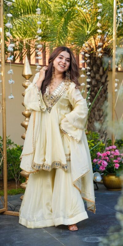 VLM 306 Off White Cosmos Silk Salwar Suit Perfect for Wedding, Party, Ethnic Day, Anniversary, Pooja – . Exclusive Offer ₹2549. Delivery 4-6 Worki | Jump Suits, Tops & Bottoms, Track Suits, Trendy Wear, Salwar suit, Designer Suits, Casual Suits, Creative suits, Palazzo Suits, Party Wear Suits, Patiala Suits, Straight Suits