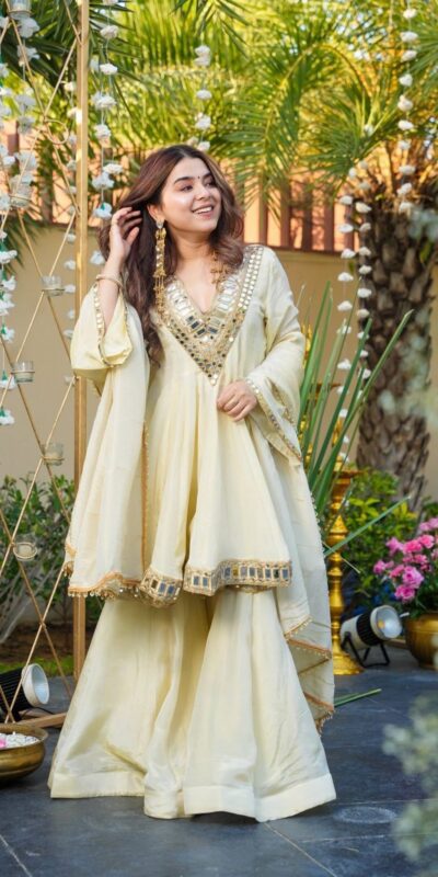 VLM 306 Off White Cosmos Silk Salwar Suit Perfect for Wedding, Party, Ethnic Day, Anniversary, Pooja – . Exclusive Offer ₹2549. Delivery 4-6 Worki | Jump Suits, Tops & Bottoms, Track Suits, Trendy Wear, Salwar suit, Designer Suits, Casual Suits, Creative suits, Palazzo Suits, Party Wear Suits, Patiala Suits, Straight Suits