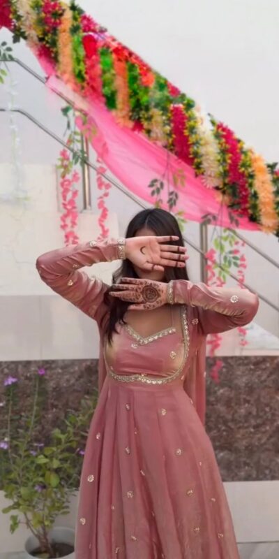 RTC 5937 Peach Fendy silk Gown with Lace Work. Wedding, Party, Festive, Events Get it for ₹2149. Delivery 4-6 Working Days. Shop now. | Gowns, Bollywood Gowns, Creative Gowns, Designer Gowns, Embroidered Gowns, Party Wear Gowns