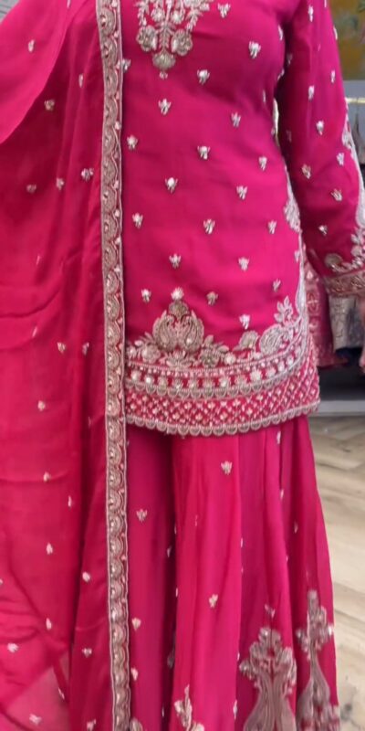 LG 2029 Pink Chinon Salwar Suit with Embroidery Work. Wedding, Party, Festive, Events, Special Price ₹2399. Delivery 4-6 Working Days. Shop now. | Jump Suits, Tops & Bottoms, Track Suits, Trendy Wear, Salwar suit, Designer Suits, Casual Suits, Creative suits, Palazzo Suits, Party Wear Suits, Patiala Suits, Straight Suits