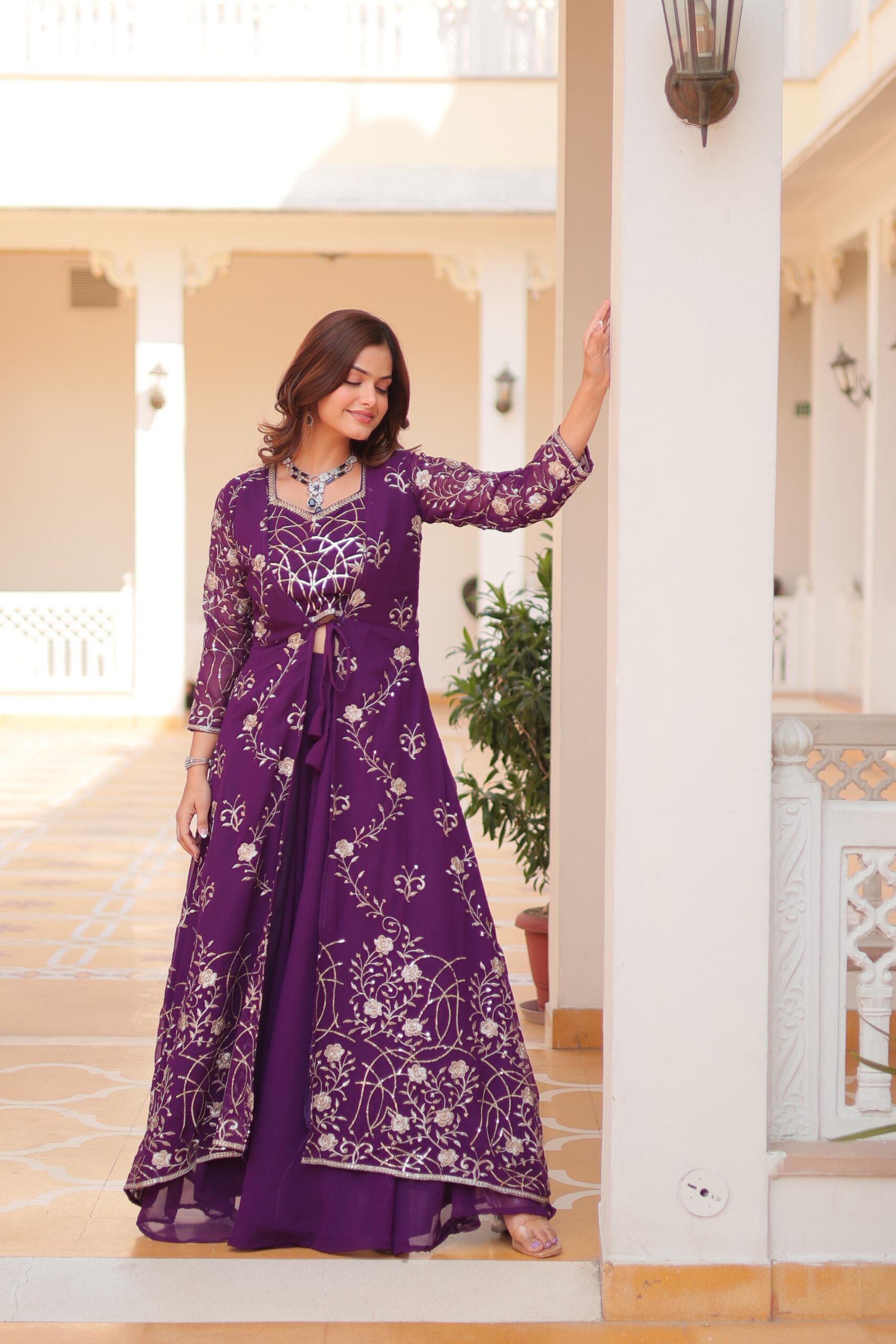 Ram 073 Purple Color Fox Georgette Lehenga Choli with Embroidery Work. Festive Deal ₹2149. Delivery 4-6 Working Days. Shop now. | Lehenga, Bollywood Lehenga, Creative Lehenga, Designer Lehenga, Embroidered Lehenga, Party Wear Lehenga