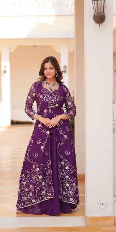 Ram 073 Purple Color Fox Georgette Lehenga Choli with Embroidery Work. Festive Deal ₹2149. Delivery 4-6 Working Days. Shop now. | Lehenga, Bollywood Lehenga, Creative Lehenga, Designer Lehenga, Embroidered Lehenga, Party Wear Lehenga
