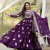 Ram 087 Purple in Fox Georgette Embroidery Work & Thread Embroidery Gown . Special Price ₹2149. Delivery 4-6 Working Days. Shop now. | Gowns, Bollywood Gowns, Creative Gowns, Designer Gowns, Embroidered Gowns, Party Wear Gowns