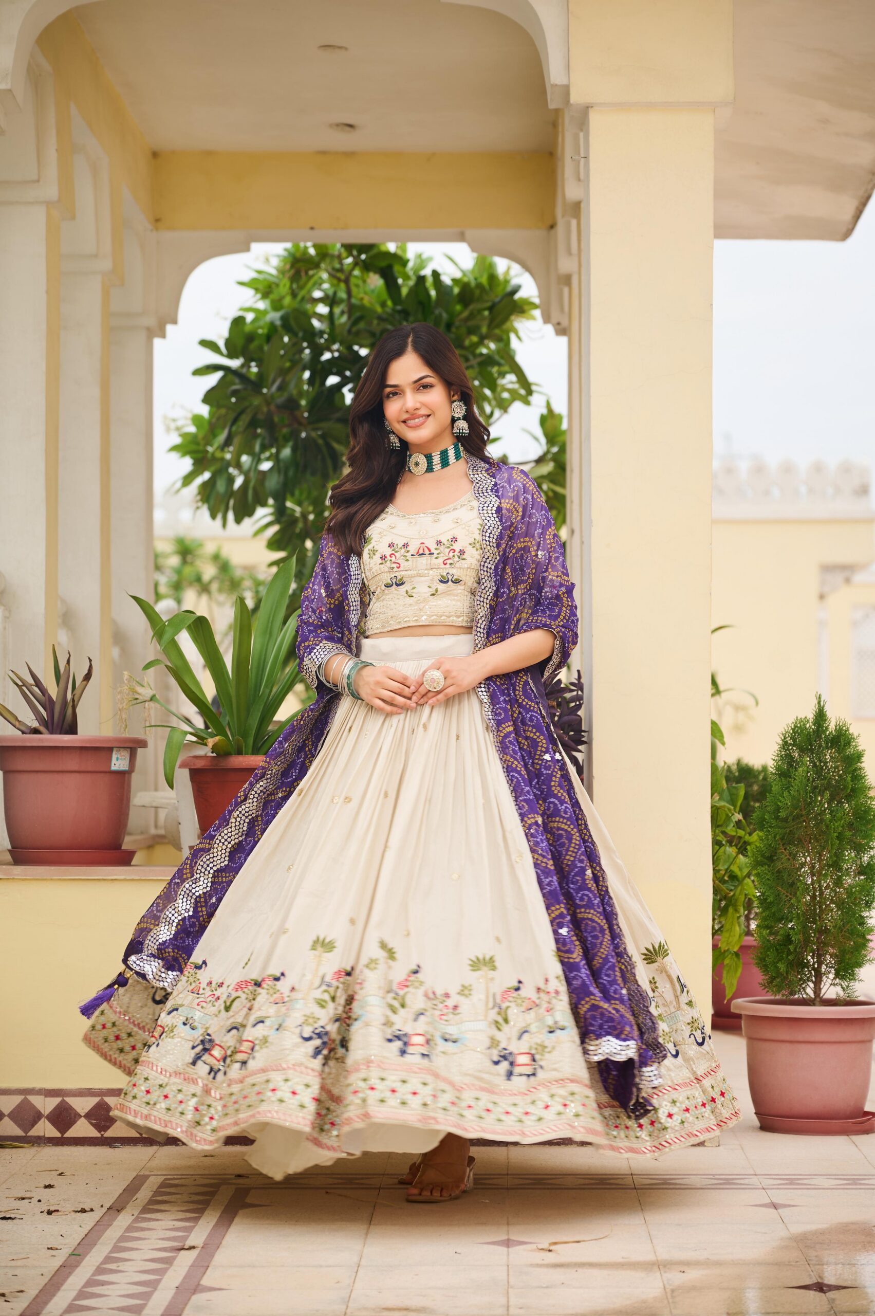 Ram 143 Purple in Color Tissue Silk Embroidery Work Lehenga Choli . Now at just ₹3249. Delivery 4-6 Working Days. Shop now. | Lehenga, Bollywood Lehenga, Creative Lehenga, Designer Lehenga, Embroidered Lehenga, Party Wear Lehenga