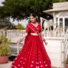 LNB 1663 Red Color Pure Chander Bandhej Print With Lace Touch Up Lehenga Choli Wedding, Party, Festive, Events Etc. Delivery 4-6 Working Days Rs 1899 | Lehenga, Bollywood Lehenga, Creative Lehenga, Designer Lehenga, Embroidered Lehenga, Party Wear Lehenga