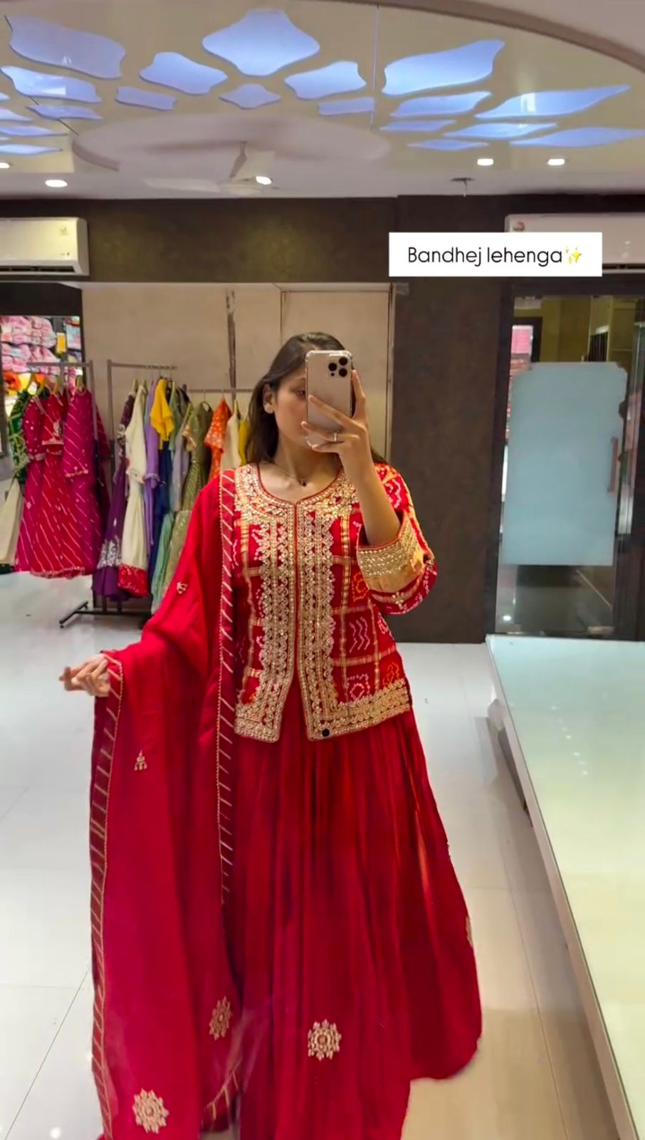 KF 1709 Red Chinon Lehenga Choli Perfect for Wedding, Party, Eid, Makar Sankranti, Reception – . Available at ₹2099 only. Delivery 4-6 Working Days. | Lehenga, Bollywood Lehenga, Creative Lehenga, Designer Lehenga, Embroidered Lehenga, Party Wear Lehenga