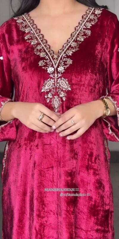 LG 2025 Red Velvet Salwar Suit with Embroidery Work & Lace Work. Exclusive Offer ₹1899. Delivery 4-6 Working Days. Shop now. | Jump Suits, Tops & Bottoms, Track Suits, Trendy Wear, Salwar suit, Designer Suits, Casual Suits, Creative suits, Palazzo Suits, Party Wear Suits, Patiala Suits, Straight Suits
