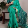 YNF 7408 Sea Green Color Poly Cotton Saree With Zari Work. Wedding, Party, Festive, Events, Affordable Price ₹1399. Delivery 4-6 Working Days. Shop now. | Sarees, Bollywood Sarees, Creative Sarees, Designer Sarees, Embroidered Sarees, Ethnic Saree, Modern Digital sarees, Party Wear Sarees