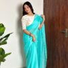 AC CHERRY Sky Blue Soft Organza With Handwork Saree Wedding, Party, Festive, Events Affordable Price ₹2099. Delivery 4-6 Working Days. Shop now. | Sarees, Bollywood Sarees, Creative Sarees, Designer Sarees, Embroidered Sarees, Ethnic Saree, Modern Digital sarees, Party Wear Sarees