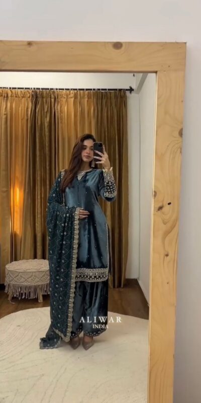 BE 412 Teal Georgette Salwar Suit with Embroidery Work. Wedding, Party, Festive, Events, Special Price ₹2149. Delivery 4-6 Working Days. Shop now. | Jump Suits, Tops & Bottoms, Track Suits, Trendy Wear, Salwar suit, Designer Suits, Casual Suits, Creative suits, Palazzo Suits, Party Wear Suits, Patiala Suits, Straight Suits