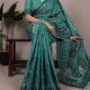 YNF 7414 Teal Poly Cotton Saree Thread Weaving Work Designer Work. Get it for ₹1549. Delivery 4-6 Working Days. Shop now. | Sarees, Bollywood Sarees, Creative Sarees, Designer Sarees, Embroidered Sarees, Ethnic Saree, Modern Digital sarees, Party Wear Sarees
