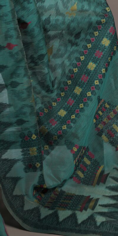 YNF 7414 Teal Poly Cotton Saree Thread Weaving Work Designer Work. Get it for ₹1549. Delivery 4-6 Working Days. Shop now. | Sarees, Bollywood Sarees, Creative Sarees, Designer Sarees, Embroidered Sarees, Ethnic Saree, Modern Digital sarees, Party Wear Sarees