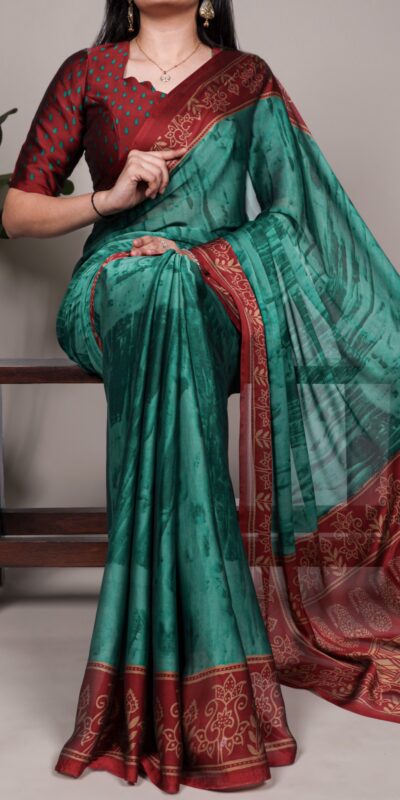 YNF 7103 Teal Rangoli Silk Saree Perfect for Wedding, Party, Karwa Chauth, Makar Sankranti, Baisakhi – . Available at ₹1449 only. Delivery 4-6 Work | Sarees, Bollywood Sarees, Creative Sarees, Designer Sarees, Embroidered Sarees, Ethnic Saree, Modern Digital sarees, Party Wear Sarees